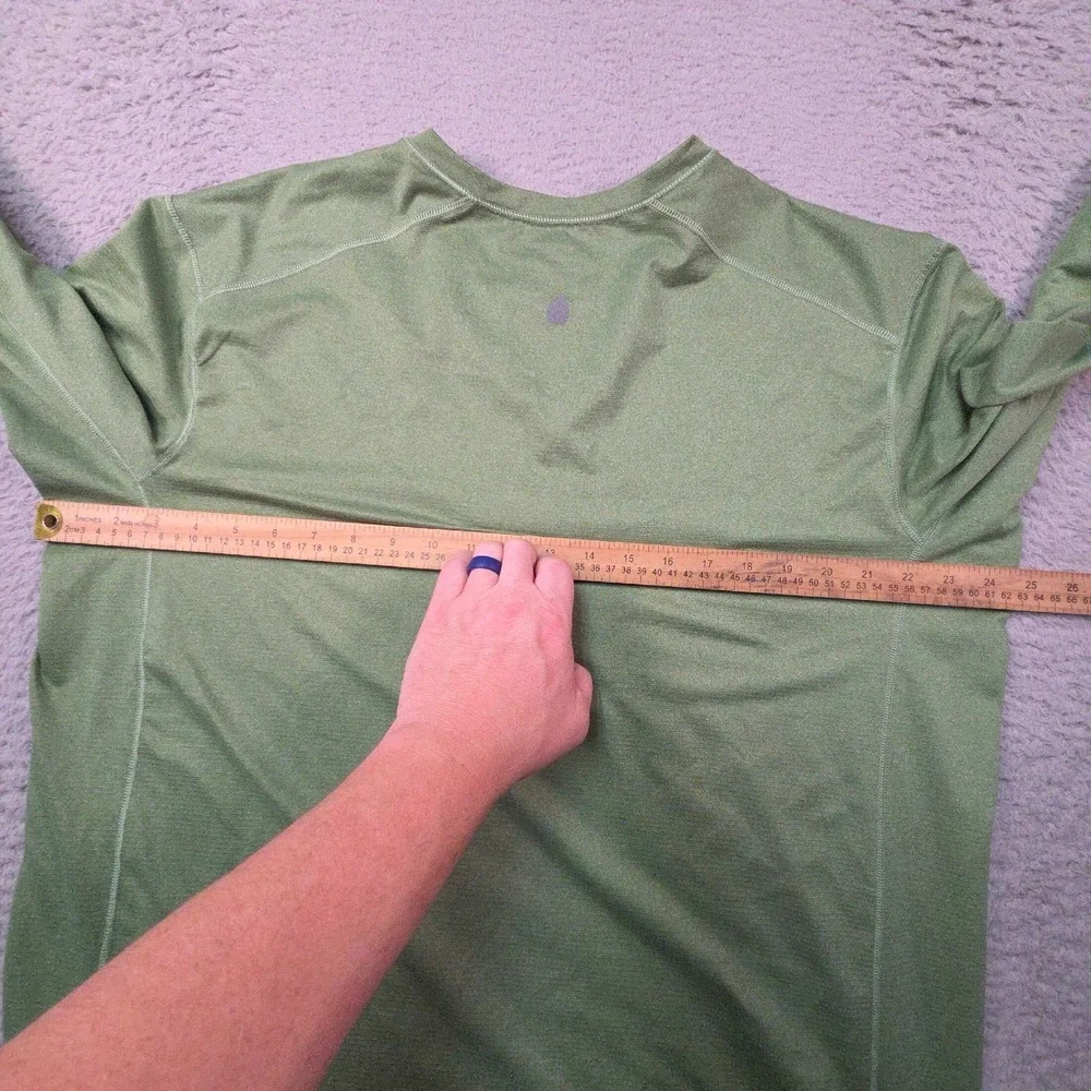 Stio Hylas Crew Shirt Mens XL Green Sun UPF 50 Lightweight Performance Outdoors